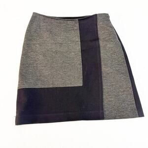 Donna Degnan Color Block Pencil Skirt Black Gray Size 8